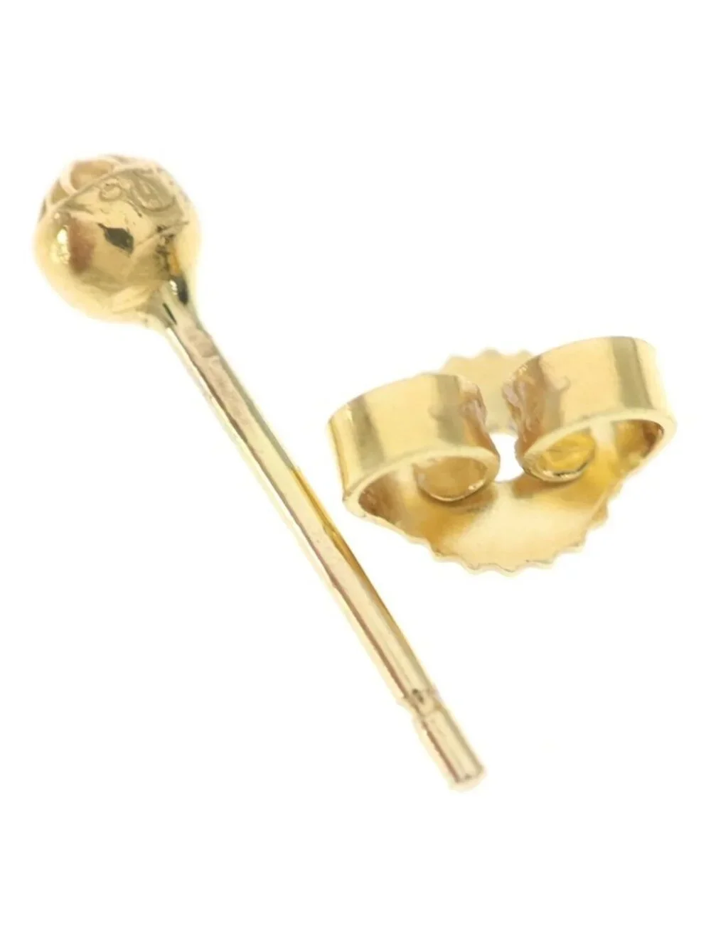 Chrome Hearts 22 Stud Ball Mini Cross Earrings Gold